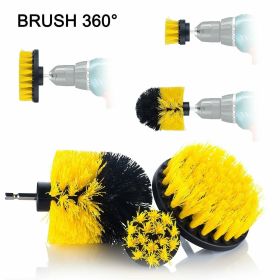 Drill Brush Set Power Scrubber Brushes for Car Wash Cleaning Carpet Tile Grout (Default: Default)